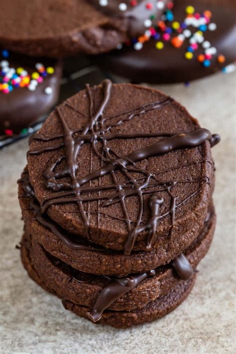 Chocolate Shortbread Cookies Crazy For Crust