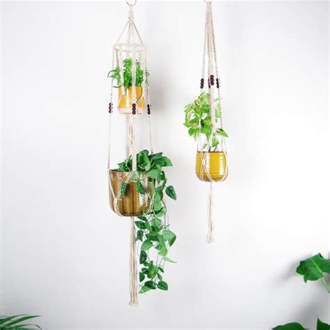 Plantenhangers Set Van Plantenpot Plantenhanger Hangpot