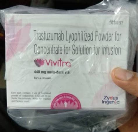 Vivitra 440mg Injection Trastuzumab Zydus 1 Vial At Rs 58600 Piece In