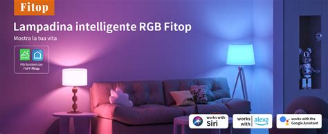 Lampadina Alexa Wifi E Fitop Lampadine Smart Led W W Equivalente