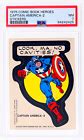 1975 Marvel Super Heroes Stickers Captain America 2 3 PSA 7 EBay