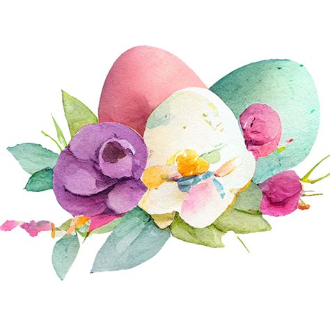 Pâques Oeuf fleurs 21305671 PNG