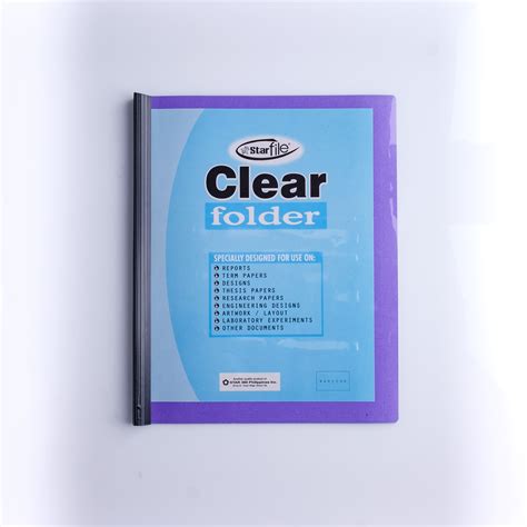 Starfile Clear Short Slide Folder Pieces Pack Lazada Ph