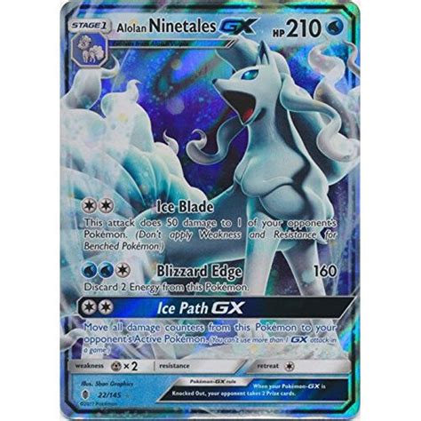 Alolan Ninetales Gx Ultra Rare Sun Moon Guardians