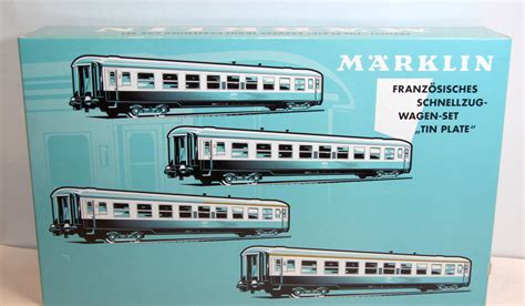 Märklin 40691 Französisches Schnellzugwagen Set Tin Plate der SNCF