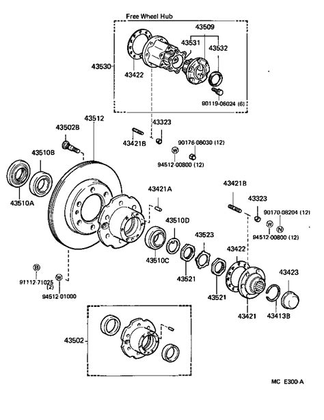 TOYOTA LAND CRUISER 60 62HJ61LG MEXW POWERTRAIN CHASSIS FRONT AXLE