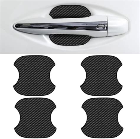 Amazon Car Door Handle Protector Pcs Tpu Carbon Fiber Anti