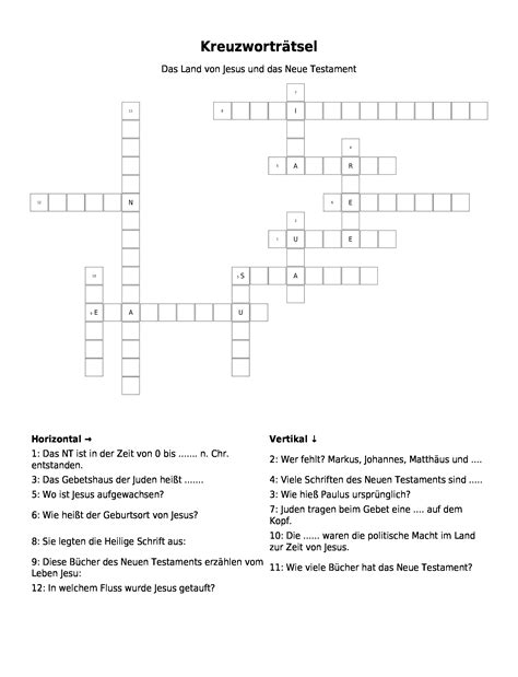 Kreuzwortr Tsel Kreuzwortr Tsel Als Pdf Arbeitsblatt Schulraetsel De