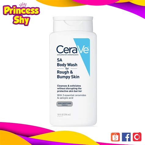 Cerave Sa Body Wash For Rough And Bumpy Skin With Salicylic Acid 10 Fl