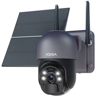 Xega 3G 4G LTE Caméra Surveillance Solaire 2K avec 20W Panneau Solaire