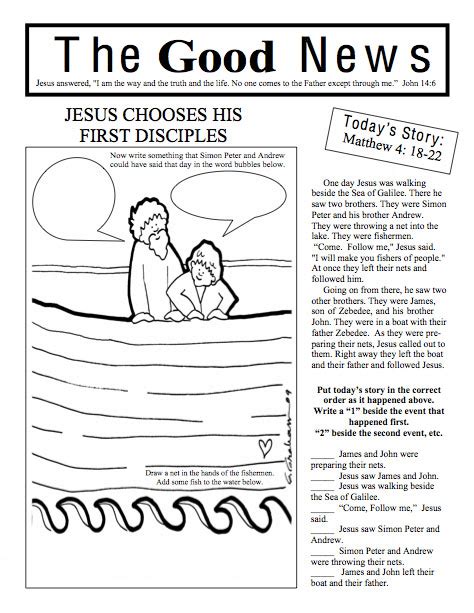 Jesus Chooses His Disciples Devo Kids Devo Kids