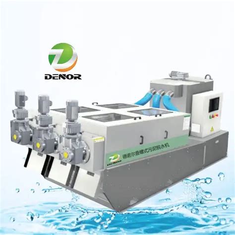 Automatic Spiral Stacked Screw Type Press Sludge Dewatering Machine For