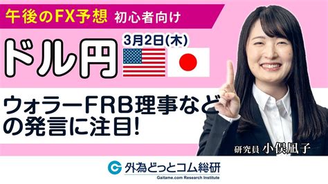 ドル円 今夜の重要ポイント「ウォラー米連邦準備制度理事会（frb）理事とカシュカリ米ミネアポリス連銀総裁の発言に注目」202332