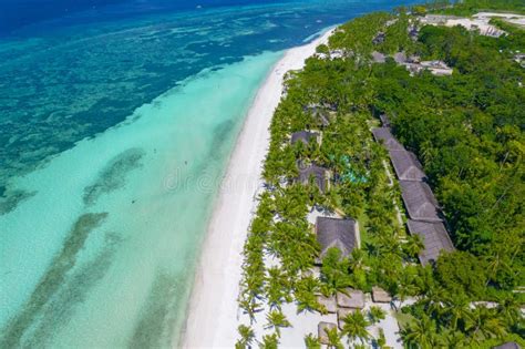 Aerial View Of Bohol Beach Club At Dumaluan Beach In The Island Of