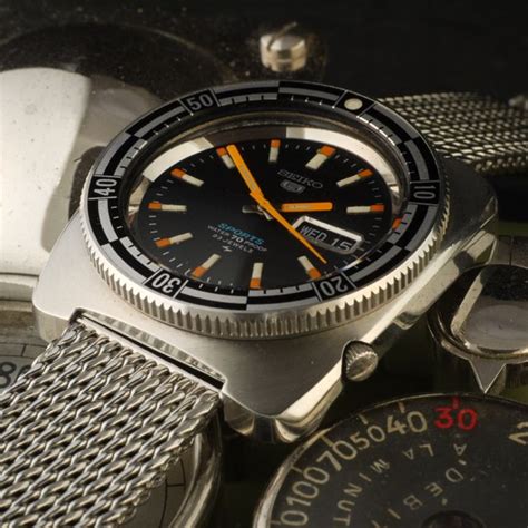 Seiko Rally Sports Black Dial And Racing Bezel