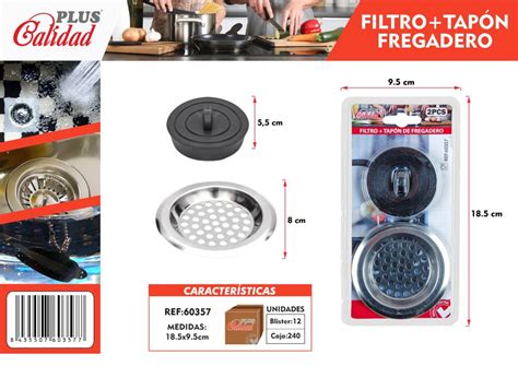 Filtro Tapon Fregadero Pluscalidad Importaciones Mayorista