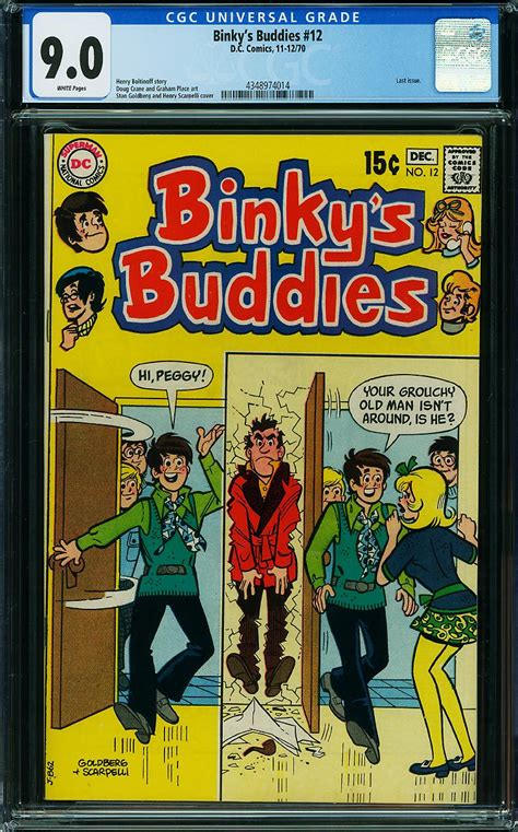 Binkys Buddies 12 Comic Book Sale Cgc 90 Vfnm