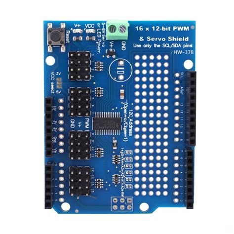 Channel Bit Pwm Servo Driver I C Interface Pwm Servo Shield Motor