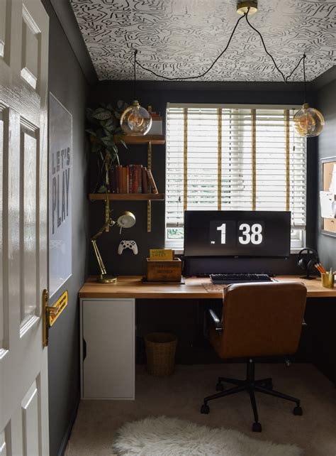 Man Cave Office Reveal: How to create a unique workspace for him ...