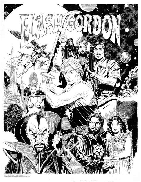 Flash Gordon Movie Print 1980 By Al Williamson Comic Art Comic Art