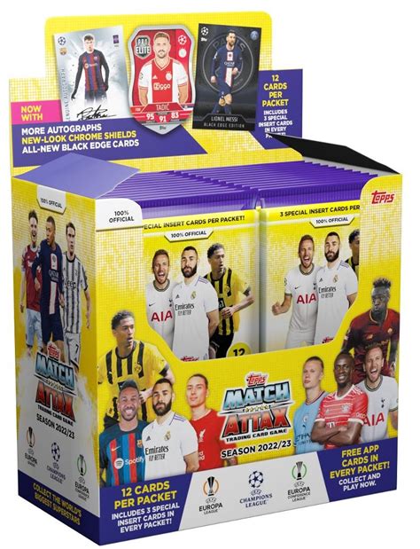 Champions League UEFA Match Attax Box 2022 23 24 Saszetki Z Kartami