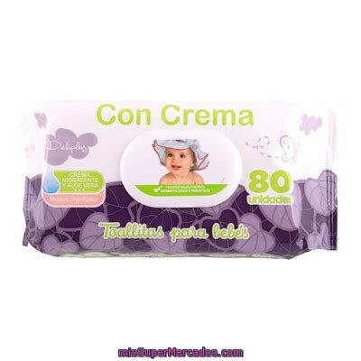 Toallitas Humedas Bebe Con Crema Hidratante Y Aloe Vera Deliplus