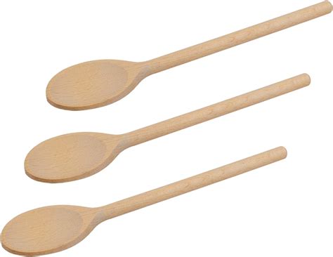 25 Cm Long Wooden Spoons For Cooking Oval Wood Mixing Spoons For