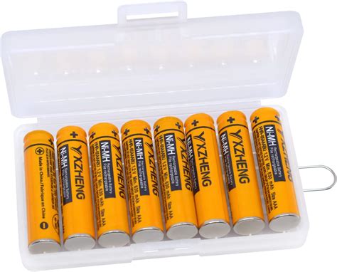 YXZHENG 8X AAA Battery HHR 65AAABU Compatible With Panasonic Cordless