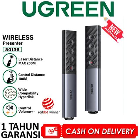 Jual Wireless Presenter UGREEN Remote Control Laser Pointer Presentasi