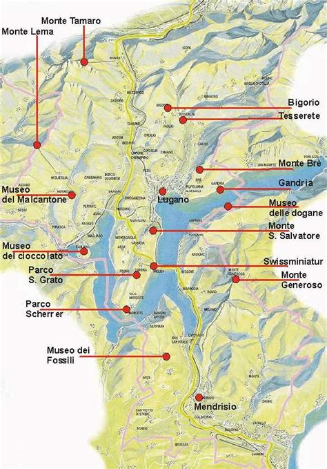 Lugano Map - Switzerland