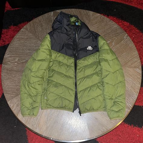 Green Kappa Puffer Jacket Depop
