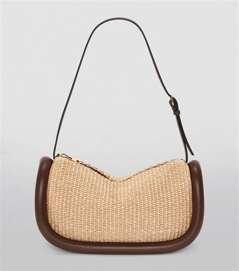 Womens Jw Anderson Neutrals Raffia Bumper Shoulder Bag Harrods Uk