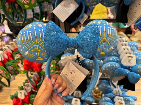 New Light Up Hanukkah Minnie Ear Headband At Walt Disney World Wdw