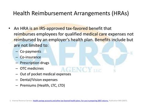 Ppt Health Reimbursement Arrangements Hras Powerpoint Presentation