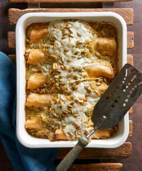 Turkey Enchiladas In Creamy Green Sauce Punchfork