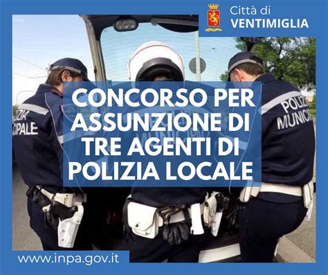 Il Comune Di Ventimiglia Assume Tre Agenti Di Polizia Locale A Tempo