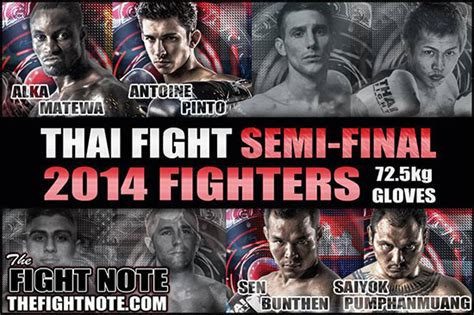 November 22, 2014 - THAI FIGHT SEMI FINAL TOURNAMENT 2014 | Singpatong Sitnumnoi