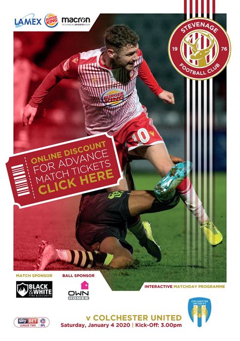 Stevenage Fc V Colchester United By Hashtag Digital Media Issuu