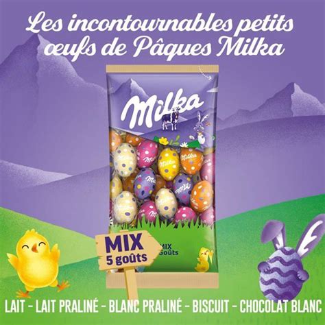 Milka Chocolat De P Ques Petits Ufs En Chocolat Au Lait Mix