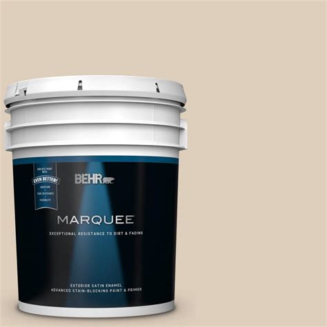 BEHR MARQUEE 5 Gal MQ3 11 Dainty Lace Satin Enamel Exterior Paint And