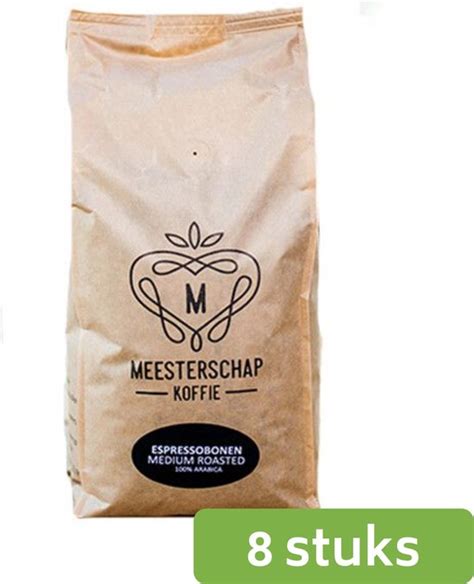 Meesterschap Espresso Koffiebonen Medium Roast Zak 8 X 1 Kg Bol