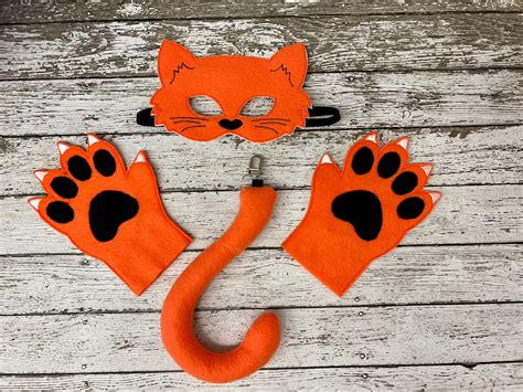 Kids Orange Cat Costume