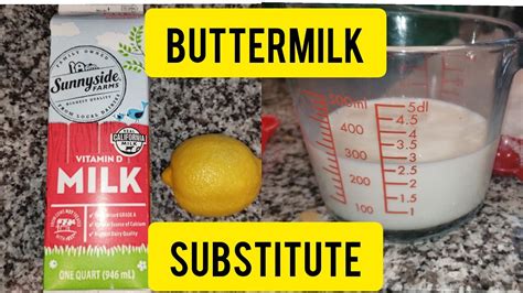 How To Make Buttermilk Substitute YouTube