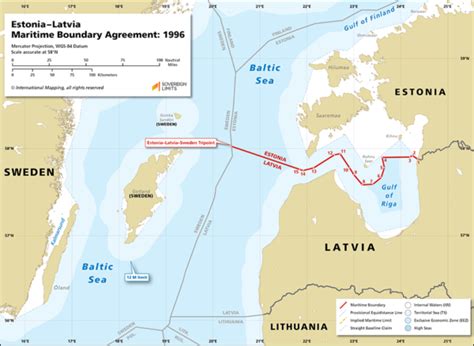 Estonialatvia Maritime Boundary Sovereign Limits