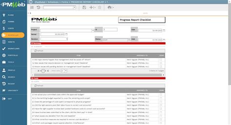 Progress Report Checklist For Comprehensive Performance Report