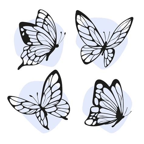 Black Butterfly Clipart Images - Free Download on Freepik