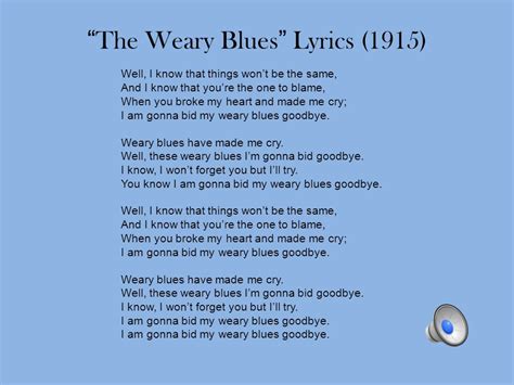 Langston Hughes Poem The Weary Blues