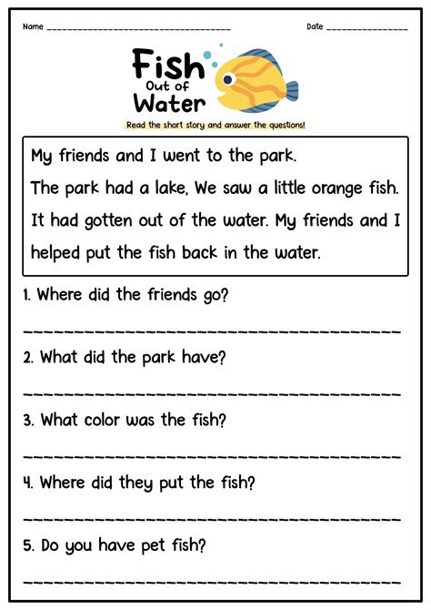 Comprehension Stories For 3rd Grade