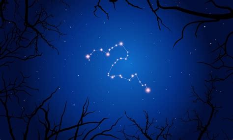 Premium Vector Constellation Of Eridanus Stars In The Blue Night Sky