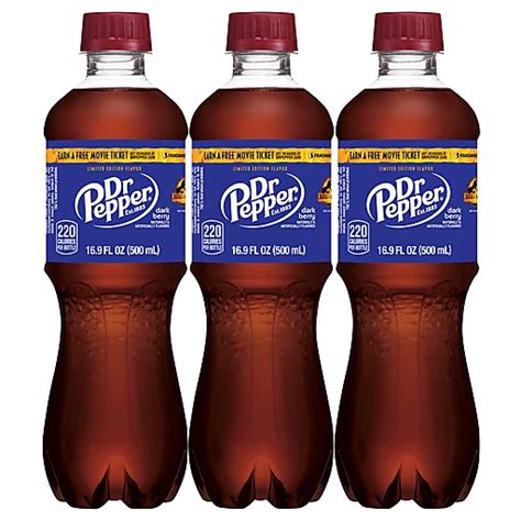 FRESH 6 Pk 16.9oz bottles Dr Pepper Dark Berry-LIMITED EDITION!! - Soda ...